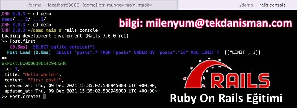 RubyOnRails Eğitimi